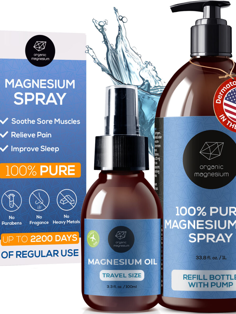 Ultra Pure Magnesium Oil Spray – 1000ml + 100ml
